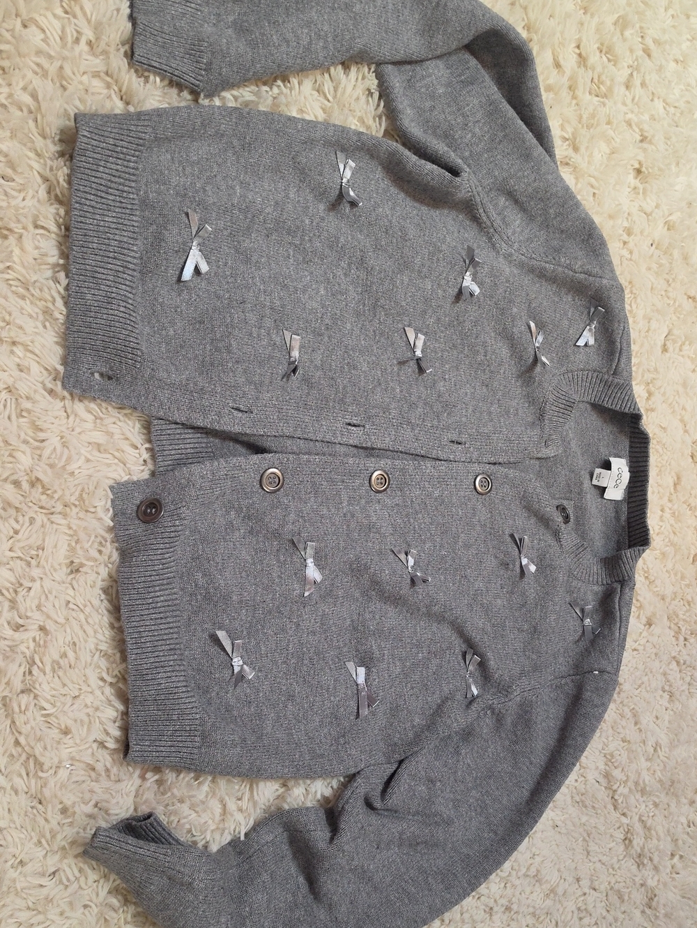 CeCe Heather Gray Knit Cardigan